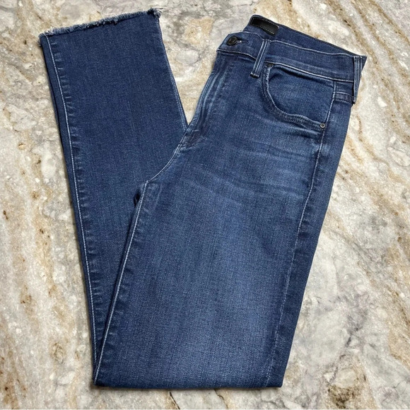 MOTHER The Rascal Ankle Snippet Jeans Color: Mint Condition size 26 - Picture 4 of 16